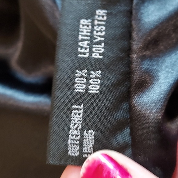 Women's Whet Blu Soft Supple Leather Black Trench Coat Size Medium - Picture 8 of 9